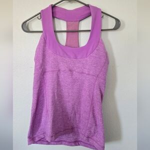 Lululemon | Athletica Heathered Purple Tank Size 8